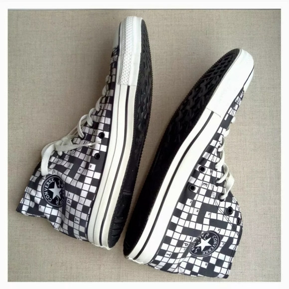 Converse US 12 Crossword Puzzle Lace-Up Sneakers - Picture 5 of 9
